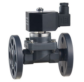 2 Way Anti Corrosive Dn15-40mm Plastic Solenoid Valve Flange And Quick Fitting